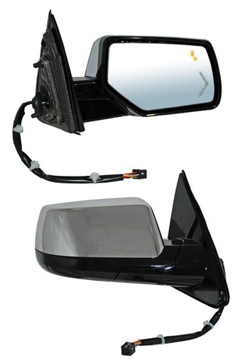 [ELCPU14ER5] ESPEJO CHEVROLET PU DE 2014 AL 2017 ELECT CROM C/DESEMP C/SENSOR PUNTO CIEGO C/DIRECC C/LUZ INF C/MEM AUTOABATIBLE DER TW