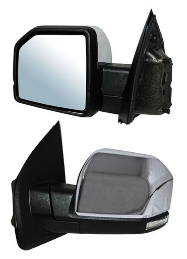 [ELFPU15ECL1] ESPEJO FORD PU / F150 15-18 ELECT CROM C/LUZ INF LED C/MEM C/DIRECC S/PUNTO CIEGO C/SENSOR C/DESEMP AUTOABATIBLE IZQ