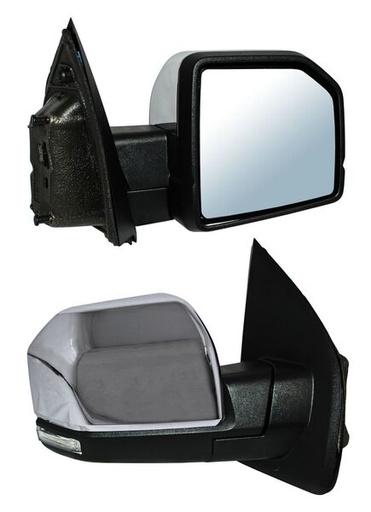 [FORPUF15ESPECRCLCMSPCSR] ESPEJO FORD PU / F150 15-18 ELECT CROM C/LUZ LED C/MEM C/DIRECC S/PUNTO CIEGO C/SENSOR C/DESEMP AUTOABATIBLE DER (160502)