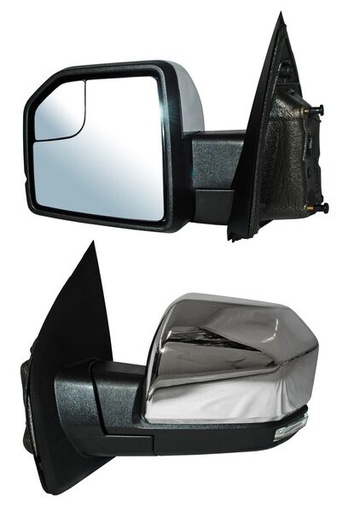 [ELFPU15ECL] ESPEJO FORD PU / F150 15-20 ELECT CROM C/LUZ INF LED C/MEM C/DIRECC C/DESEMP C/PUNTO CIEGO AUTOABATIBLE IZQ TW