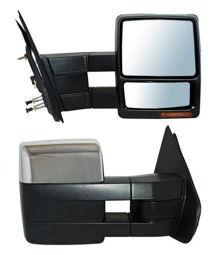 [ELFSD08ER1] ESPEJO FORD SUPER DUTY 08-16 ELECT C/DESEMP C/DIRECC CROM C/LUZ INF C/MEM TELESCOPICO DER TW
