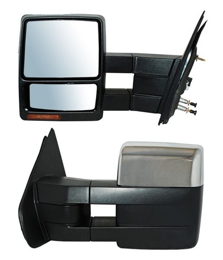 [ELFSD08EL1] ESPEJO FORD SUPER DUTY 08-16 ELECT C/DESEMP C/DIRECC CROM C/LUZ INF C/MEM TELESCOPICO IZQ TW