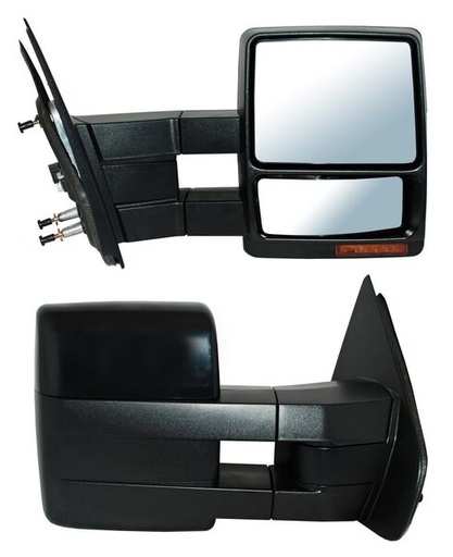 [ELFSD08ER2] ESPEJO FORD SUPER DUTY 08-16 P/PINT ELECT C/DESEMP C/DIRECC C/LUZ INF TELESCOPICO DER TW