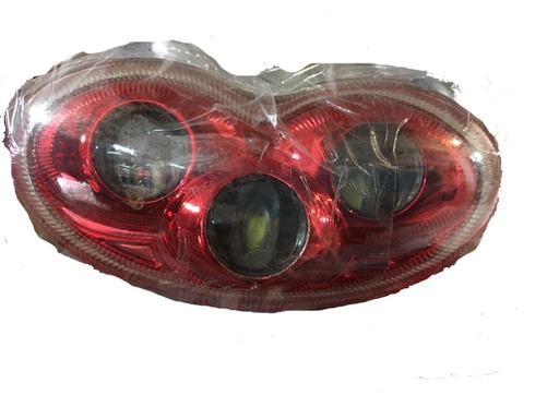 [FA3LCFROBN12V] FARO 3 LED F/ROJO B/NEG 12V 18W 1 PZA