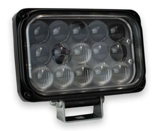 [129416] FARO 4656 15 LEDS BCO RECTANGULAR ALTA/BAJA C/LUPAS 10/30V 45W 1 PZA(