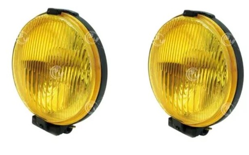 [UNUNIFAATYGSRALR] FARO AUX (NIEBLA) AMBAR REDONDO 6" P/FOCO H3 F/NEG 12V 55W JGO