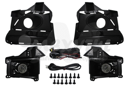[FOMUS13FAALR] FARO AUX (NIEBLA) FORD MUSTANG DE 2013 AL 2014 C/REJILLA JGO HGO (132555)