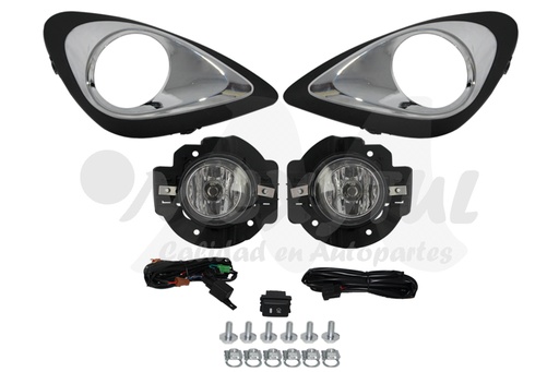 [NIMAR14FAAHGLR] FARO AUX (NIEBLA) NISSAN MARCH DE 2014 AL 2020 C/REJILLA JGO HGO (132528) TW