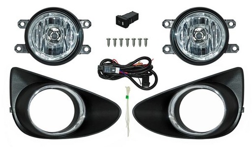 [TY496] FARO AUX (NIEBLA) TOYOTA YARIS 12-14 5 PTAS C/REJILLA F/CROM JGO 2 PZAS TW