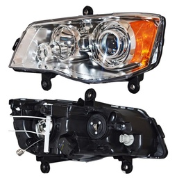 [20-H302-06-9B] FARO DODGE TOWN & COUNTRY 08-16/ CARAVAN 11-15 FONDO CROM C/LUPA IZQ TYC