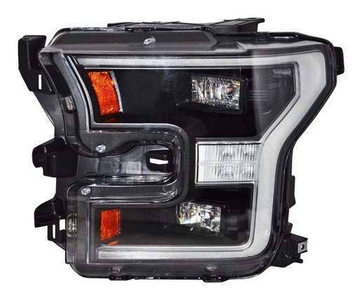 [20-9676-E6-1N] FARO FORD PICK UP 2015 AL 2017 LOBO FONDO NEG LEDS IZQ TYC PU