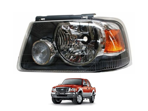 [20-C076-05-6B] FARO FORD RANGER 2005 AL 2009 FONDO NEG IZQ TYC