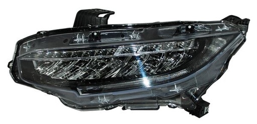 [20-9782-00-1N] FARO HONDA CIVIC 2017 AL 2018 4 PTAS LEDS IZQ TYC