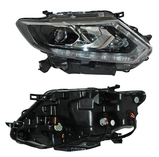 [20-G605-06-2B] FARO NISSAN XTRAIL 2015 AL 2017 ELECT C/MOTOR C/LUPA LEDS DER TYC