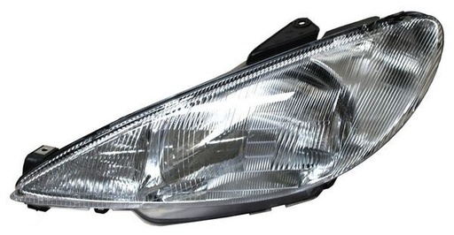 [20-5760-B6-6B] FARO PEUGEOT 206 2001 AL 2005 RAYADO UN AS IZQ TYC