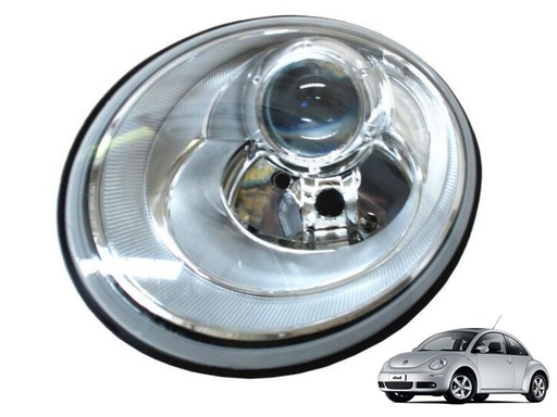 [20-B146-05-2B] FARO VOLKSWAGEN BETTLE 2006 AL 2011 8 PIN C/MOTOR IZQ TYC