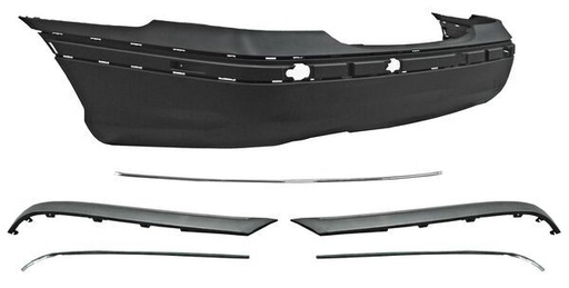 [FAMB-CC01-CRCMCHS4] FASCIA MERCEDES BENZ CLASE C 2001 AL 2007 COMPLETA C/MOLD C/HOYO CROM P/SENSOR TRAS