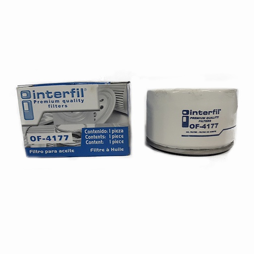 [NIPLA02FIA] FILTRO ACEITE NISSAN PLATINA DE 2002 AL 2009L41.6 INTERFIL COD. OF-4177(111881)