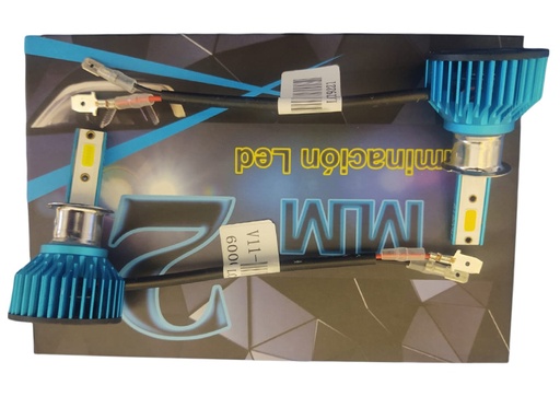 [MM-02-H1] FOCOS H1 LED 2CARAS KIT 2PZAS FORD ESCAPE/ F-150/RENAULT CLIO/SCENIC C/CANBUS 60W 60000K