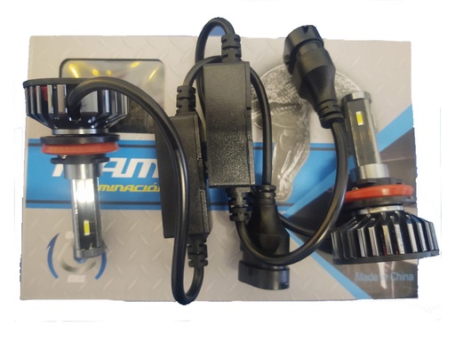 [MM11H7] FOCOS H7 LED 4CARAS KIT 2PZAS CHEVROLET TORNADO/VECTRA/CROSSFIRE/PACIFICA/FORD ECOSPORT/ESCAPE/FOCUS/FUSION/HYUNDAI ELANTRA/SONATA/KIA SORENTO/SPORTAGE/NISSAN ALMERA/PEUGEOT 306/RENAULT LOGAN/MEGANE/SCENIC/SEAT ALTEA/IBIZA/LEON/TOLEDO/VOLKSWAGEN AMAROK/BEETLE/BORA/CADDY/JETTA A6/PASSAT/POLO/TIGUAN C/CANBUS 18 000 LUMENS 80W