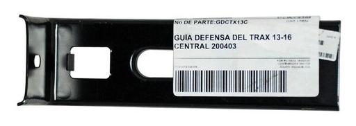 [GDCTX13C] GUIA FASCIA (DEFENSA) CHEVROLET TRAX 13-16 DEL CENT TW