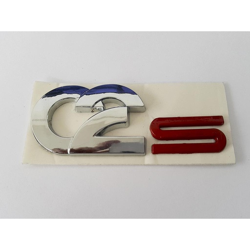 [CHC2CHEDELET] INSIGNIA ORIGINAL 5TA PUERTA LETRAS CHEVROLET CHEVY C2S DE 2004 AL 2008 C/ADHERIBLE 9CM 1 PZA ( C-083)