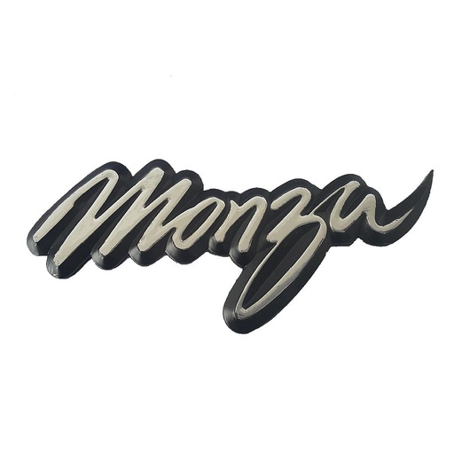 [MOCHEIN97LET] INSIGNIA ORIGINAL LETRAS CHEVROLET MONZA DE 2001 AL 2003 C/ADHERIBLE 19X7CM CROM C/BASE NEG 1 PZA (C-078)