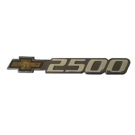 [25CHEIN92LE] INSIGNIA ORIGINAL LETRAS LAT 2500 CHEVROLET CHEYENNE/SILVERADO DE 1999 AL 2007 C/ADHERIBLE 23X3.2CM CROM ( C-071)