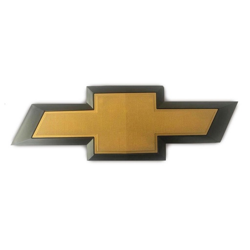 [PUCHEIN07D] INSIGNIA ORIGINAL PARRILLA NEG LOGO CHEVROLET PU DE 2014 AL 2015 C/PATAS 29X9.5CM C/FILO NEG 1 PZA