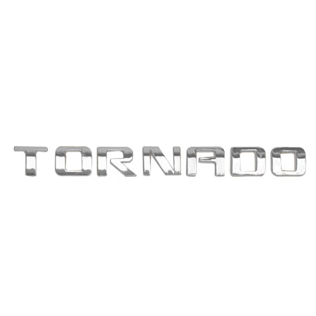 [CHTOR04INSLECR] INSIGNIA ORIGINAL TAPA BATEA LETRAS CHEVROLET TORNADO 04-20 C/ADHERIBLE 15.7CM 1 PZA ( C-027)