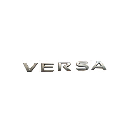 [VENISIN12LE] INSIGNIA ORIGINAL NISSAN VERSA DE 2012 AL 2015 2 X 20 CM LETRAS CROMDAS ( 25EMN)