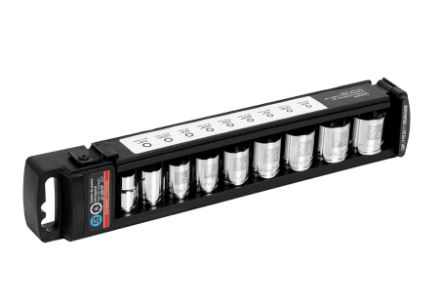 [JD-3/8X9P] JUEGO DE DADOS CUAD 3/8 9 PZAS TRUPER COD. 13950 JD-3/8X9P (129056)