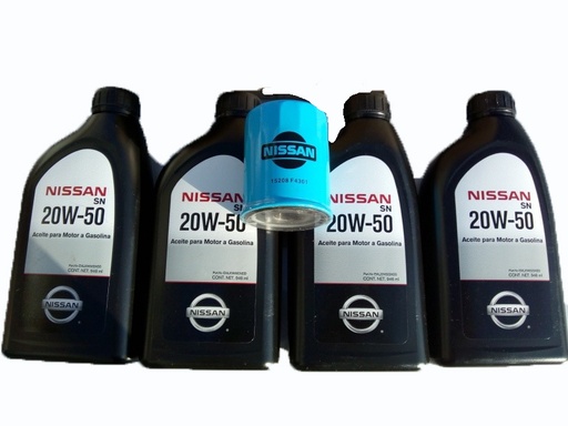 [NITSU93KITAFI] KIT AFINACION Y ACEITE NISSAN TSURU III DE 1993 AL 2017 4L 1.6
