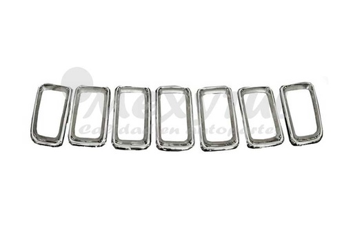 [JECO18MOP7PC] MOLDURA PARRILLA JEEP COMPASS 18-19 7 P CROM  TW