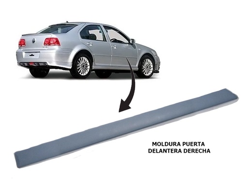 [VOJET08MPUDR] MOLDURA PUERTA VOLKSWAGEN JETTA DE 2008 AL 2014 DEL DER (119565) AE TW