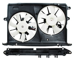 [TOCO09MO] MOTOVENTILADOR TOYOTA COROLLA / MATRIX 09-13 L4/2.4L C/TOLVA P/AIRE COMPLETO SUP