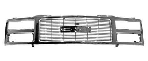 [PACH-PU88-CR] PARRILLA CHEVROLET PU/GMC SIERRA 1988 AL 1993 CROM TW