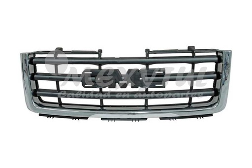 [CHGMS07PARCR] PARRILLA CHEVROLET GMC SIERRA 07-12 F/CROM (6754) TW