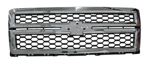 [CHPU14PARCR] PARRILLA CHEVROLET PU 1500 DE 2014 AL 2015 CROM TW