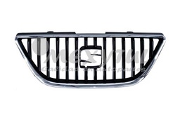[SEIBI09PAR] PARRILLA SEAT IBIZA 09-11 NEG C/MOLD CROM (119308)