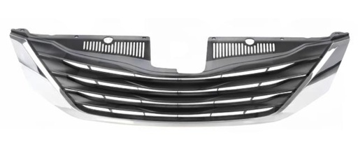 [PATO-SI11-NCMCR] PARRILLA TOYOTA SIENNA 2011 AL 2015 NEG C/MOLD CROM *R