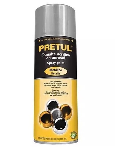 [PAM-CR-P] PINTURA AEROSOL CROM METALICA PRETUL COD. 27177 PAM-CR-P(117058)