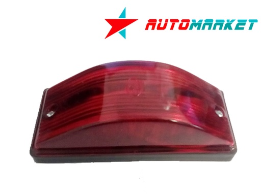 [S/MFREZECH] PLAFON ROJO RECTANGULAR PIRçMIDE 13.5CM P/FOCO FIJO 12V 1 PZA