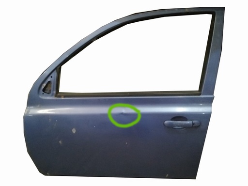[NIMI02PUCODEL] PUERTA NISSAN MICRA DE 2002 COMPLETA DEL IZQ USADA
