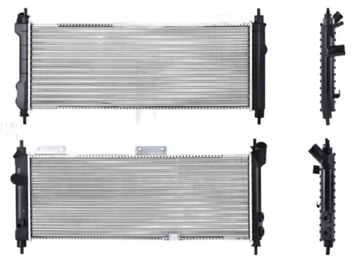 [230-0614-02] RADIADOR CHEVROLET CHEVY DE 1994 AL 2012 STD L4 1.6L S/AIRE 11 1/4X 20 6/7 ALUM MECANICO