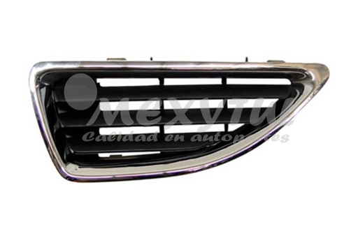 [REMEG99PARL] REJILLA (PARRILLA) DEFENSA RENAULT MEGANE DE 1999 AL 2004 NEG F/CROM IZQ (9112)  *R