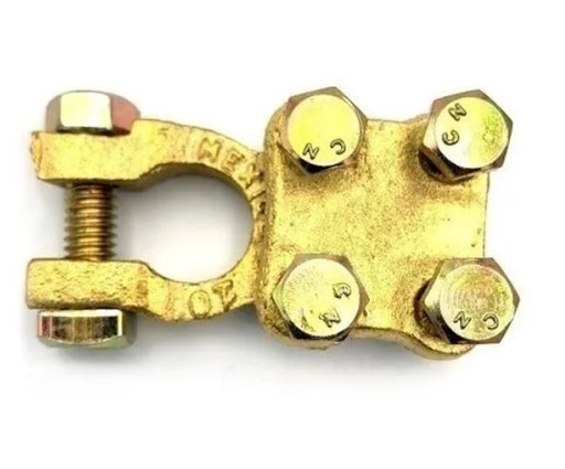[TEPLPB4T1P] TERMINAL DE BRONCE P/BATERIA 4 TORNILLOS 1 PZAS