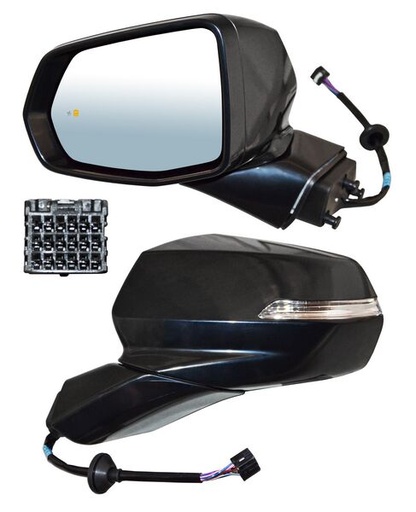 [ELCBL19EL1-MOBI] ESPEJO CHEVROLET BLAZER 19-21 ELECT P/PINT C/DIRECC C/DESEMP C/SENSOR PUNTO CIEGO C/MEM 11 PINES IZQ TW