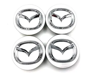 [MP-T005GCR-4] TAPON RIN CENTRO MAZDA 3/CX3/CX5/CX7 56MM GRIS/CROM JGO 4 PZAS N2