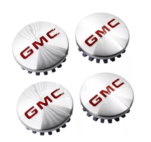 [MP-T020CRLR-4] TAPON RIN CENTRO GMC YUKON/ DENALI  83 MM CROM/ROJO JGO 4 PZAS N2